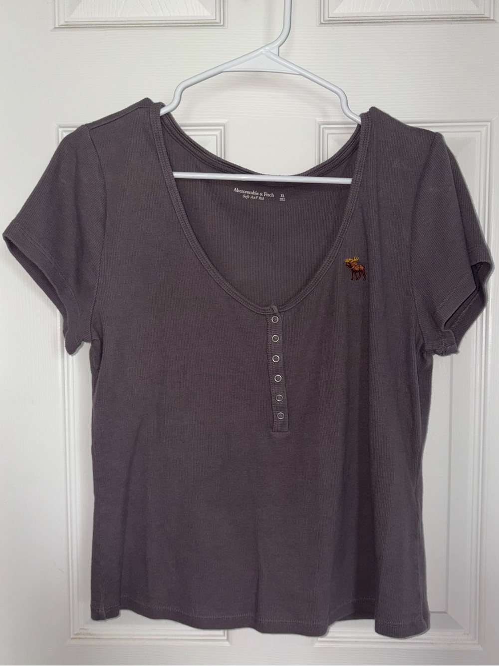 Abercrombie & Fitch Short Sleeve Henley Top